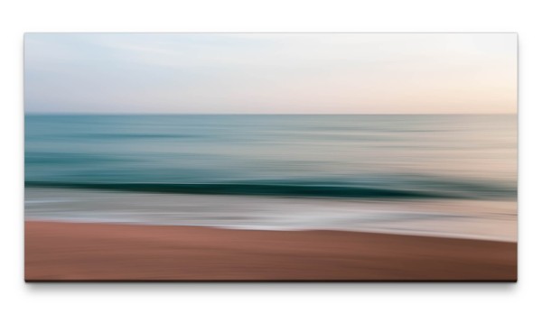 Bilder XXL Am Strand verschwommen 50x100cm Wandbild auf Leinwand