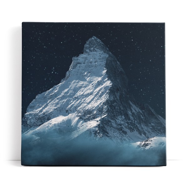 Matterhorn bei Nacht Berggipfel Sternenhimmel Sterne