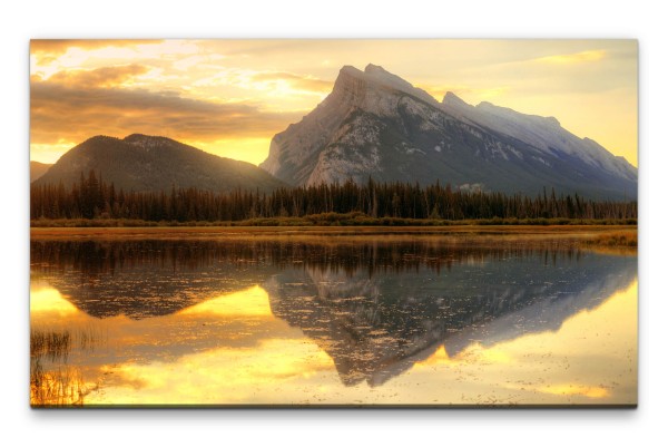 Bilder XXL Kanadische Landschaft Wandbild auf Leinwand