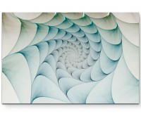 kreatives Design  Schuppenartiges Spiralmuster - Leinwandbild