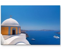 Fotografie  Kirche auf Santorini - Leinwandbild