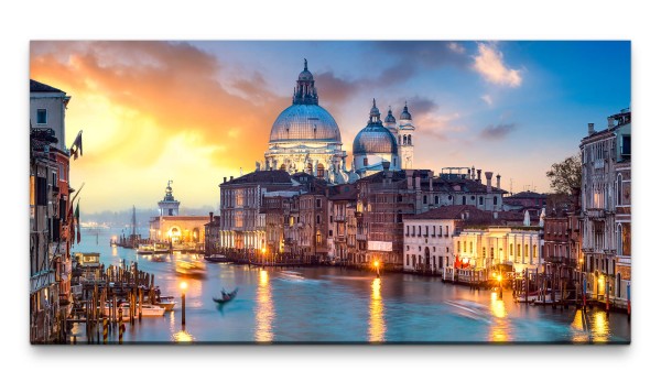 Bilder XXL Venedig 50x100cm Wandbild auf Leinwand