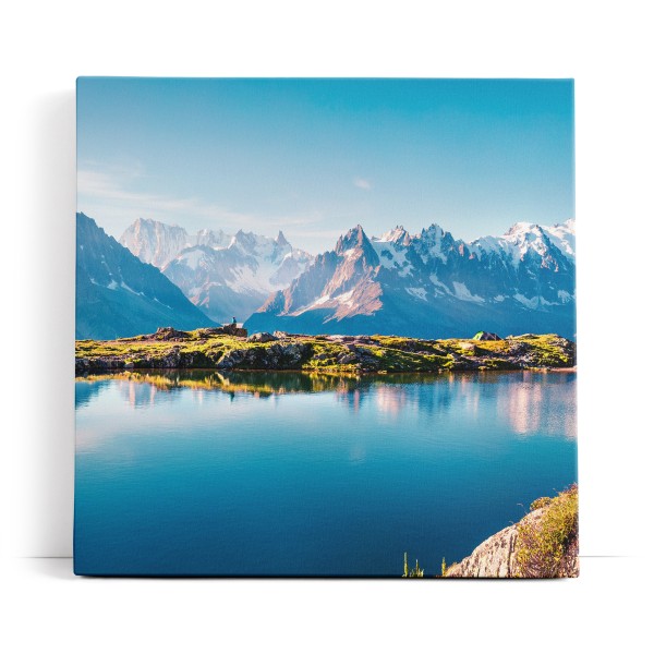 Lac Blanc Frankreich Alpen See Schneegipfel Berge