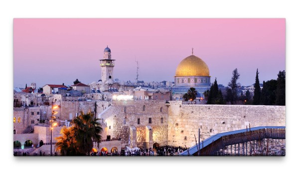 Bilder XXL In Jerusalem 50x100cm Wandbild auf Leinwand