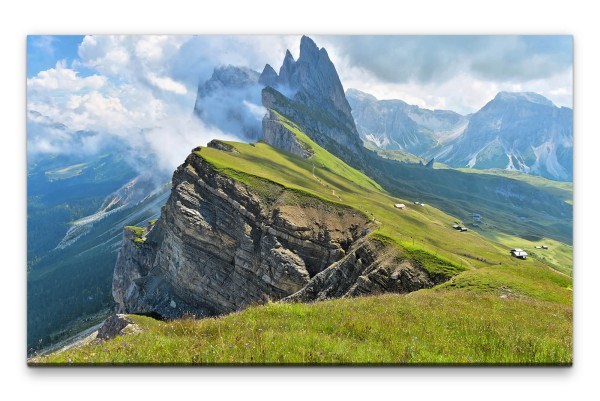 Bilder XXL Gebirgszug Italien Wandbild auf Leinwand