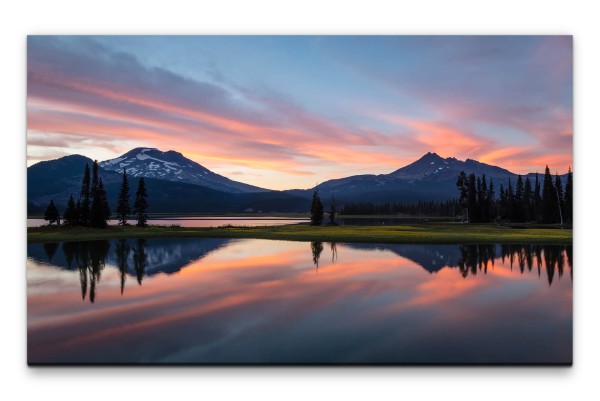 Bilder XXL Berglandschaft Wandbild auf Leinwand