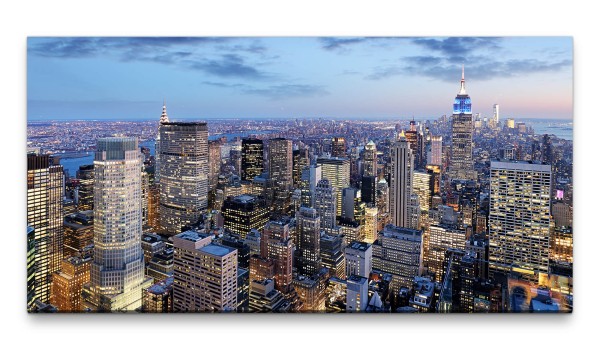 Bilder XXL New York 50x100cm Wandbild auf Leinwand