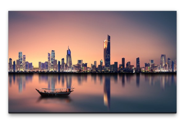 Bilder XXL Skyline Modern Wandbild auf Leinwand