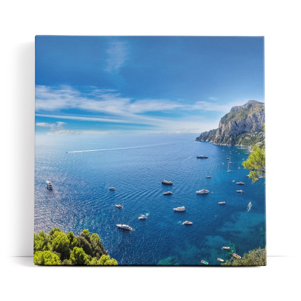 Insel Capri Italien Mittelmeer Klippen Sommer Landschaft