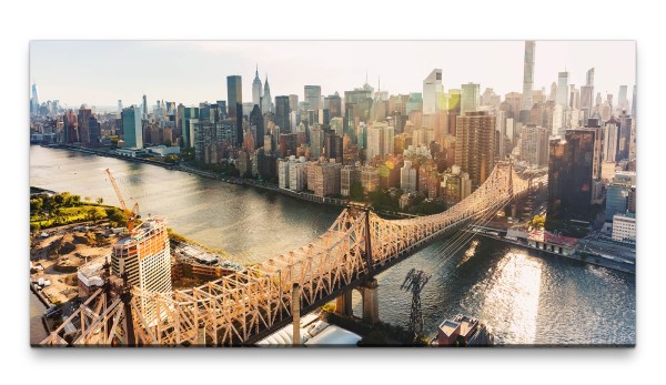 Bilder XXL New York City 50x100cm Wandbild auf Leinwand