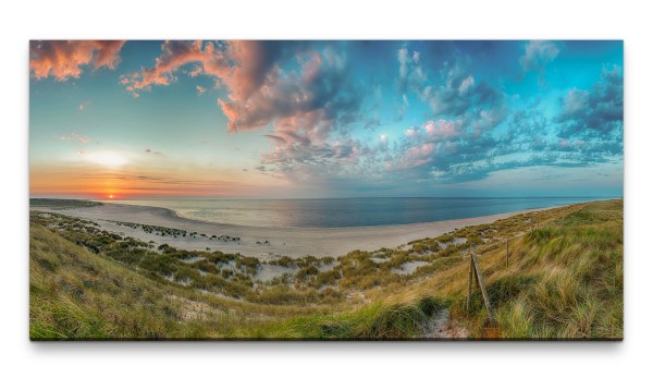 Bilder XXL Sylter Küste 50x100cm Wandbild auf Leinwand